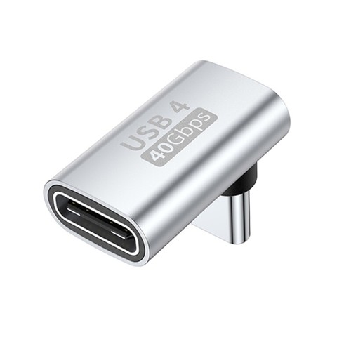 90 Degree Type C Extension Adapter USB C Female to USB C Male Converter Extended - Picture 6 of 12