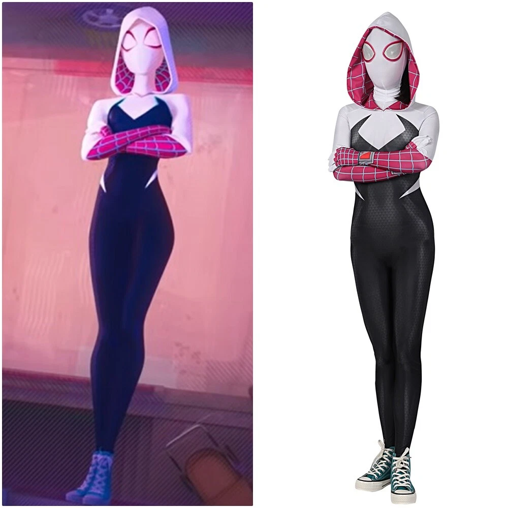 Spider-Gwen Across The Spider-Verse Costume Cosplay Gwen Stacy Bodysuit Ver2