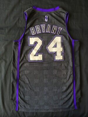 Adidas Kobe Bryant #24 LA Lakers Black Purple Limited Edition Jersey SZ S