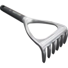Bellota Aluminum Rake Ergonomic Short Handle Prong Garden Tool Cultivator