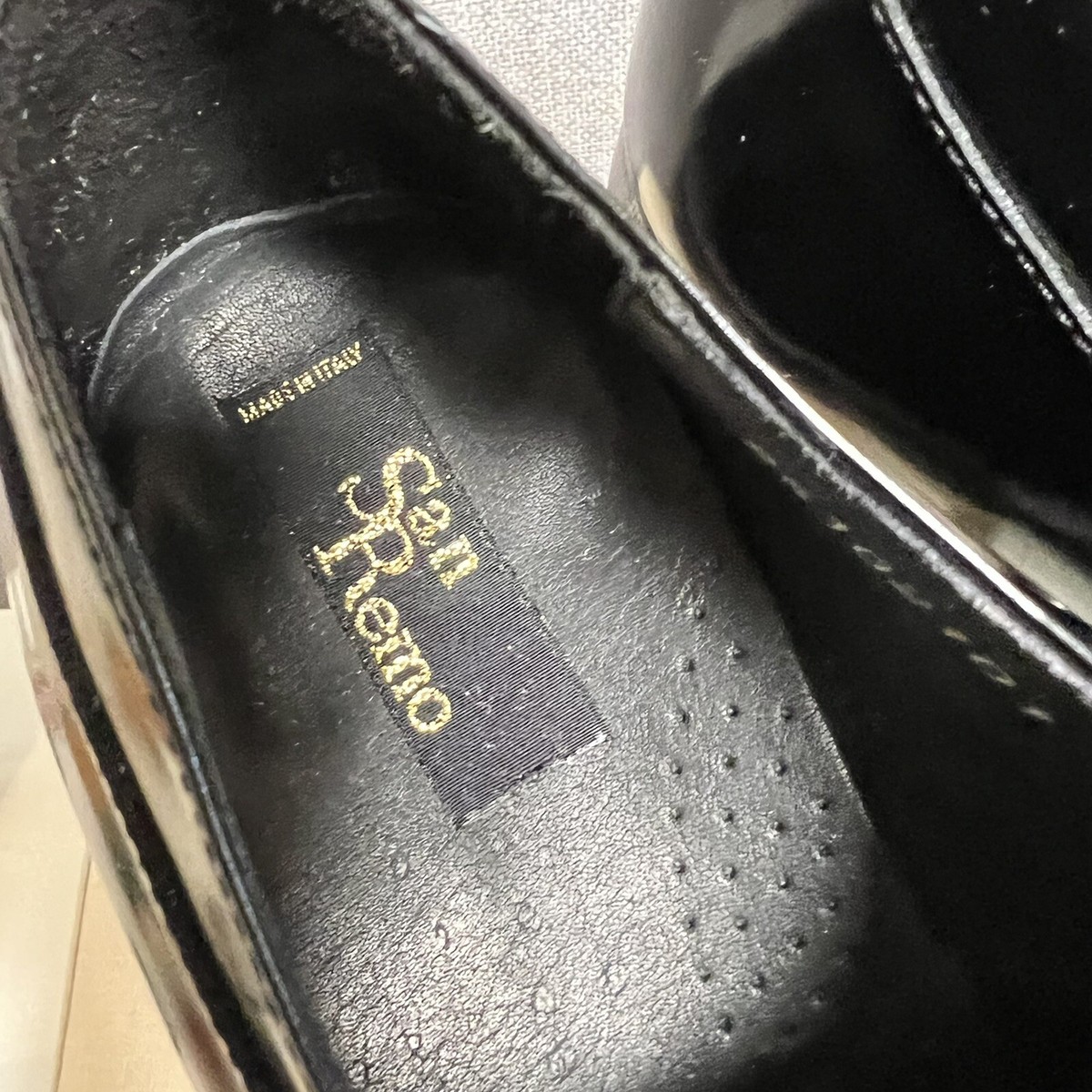 San Remo Men’s Black Leather Oxford Shoes Sz 9.5 M NIB San Remo Men main image 3