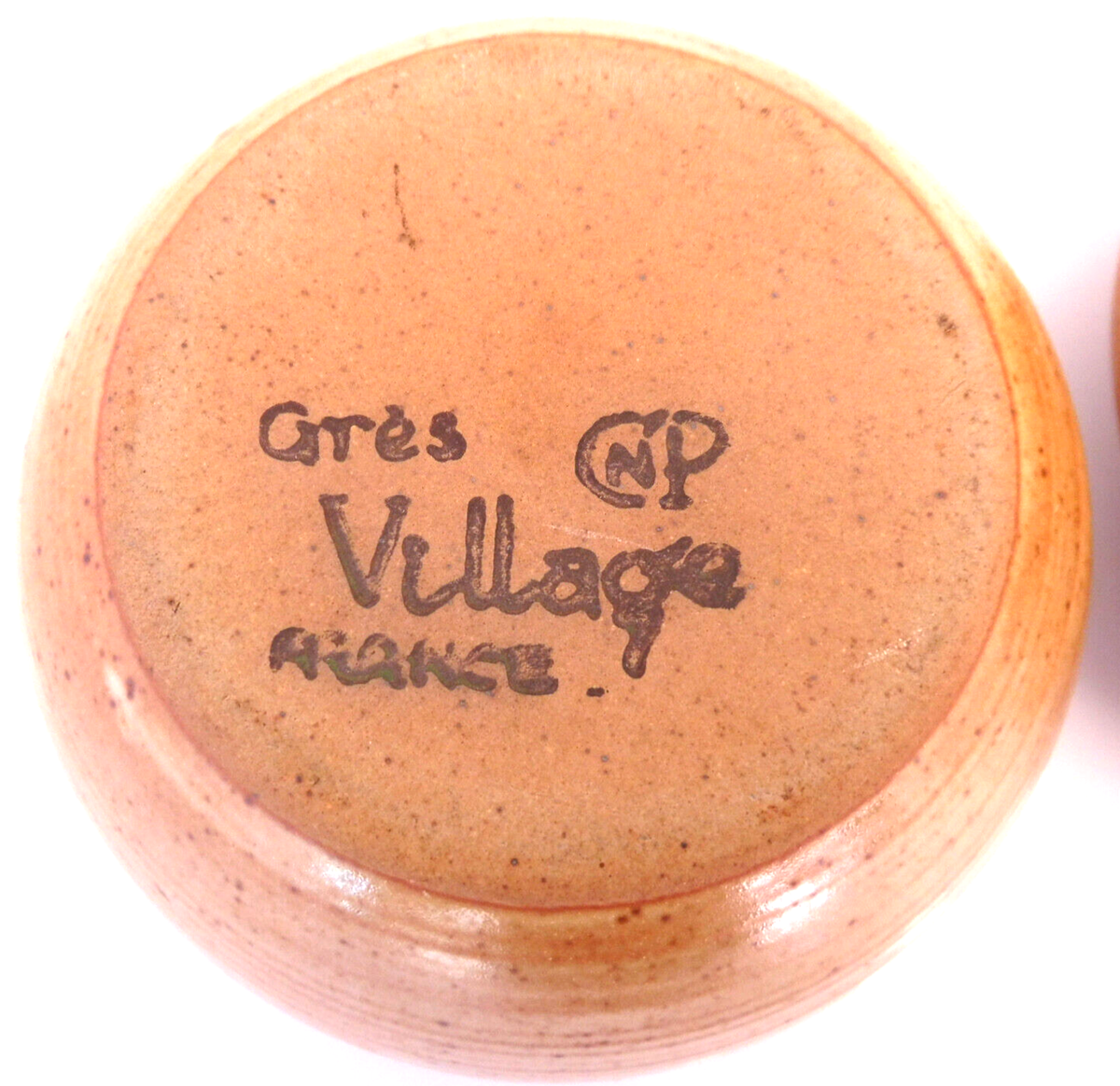 Beurrier à eau en grès rouge Poterie Turgis 500 ml - Artisanal normand