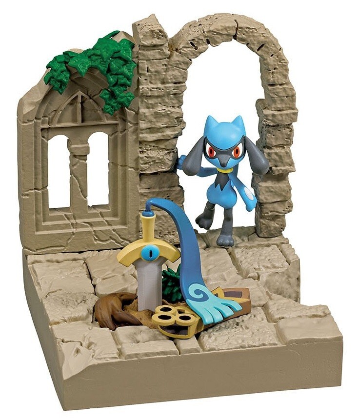 RE-MENT Pokemon Diorama Collection Old Castle Ruins Mini Figure