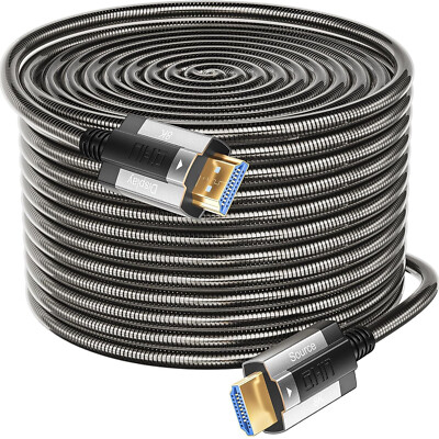 HDMI Glasfaserkabel 40M Stahlabschirmung HDMI 2.1  48Gbps Ultra High Spe  (2.31)