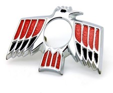New 1969 Firebird Trunk Lock Emblem Usa-made Bird Badge Logo Bezel Trim 8742310