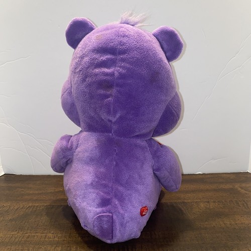 XOXO Care Bear Share Plush Purple Bear With Candy Lollypops On Tummy 2016 14” - Picture 3 of 6