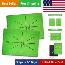 Golf Hitting Mat,Golf Training Mat for Swing Path Feedback Detection Batting