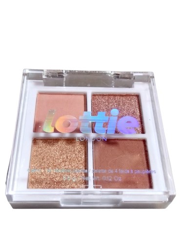 Lottie London Eyeshadow Quad Pressed Powder Palette THE ROSE GOLDS 0.12 oz - Picture 7 of 24