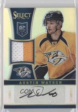 2013 Panini Select Rookie Jersey Silver Prizm Prime 24/25 Austin Watson Auto 0s3