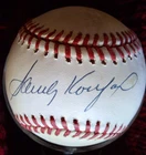 Sandy Koufax Signed Baseball; JSA COA