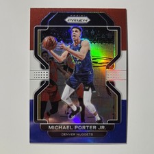 2021-22 Panini Prizm - Michael Porter Jr. #164 Red White & Blue Prizm