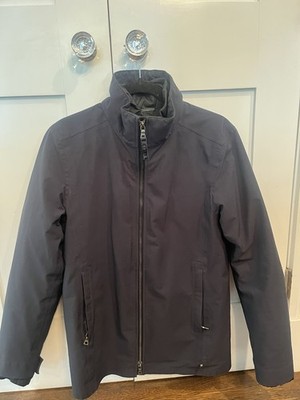 Prada Linea Rossa Men's Black Full Zip Stand Collar Jacket Size 46