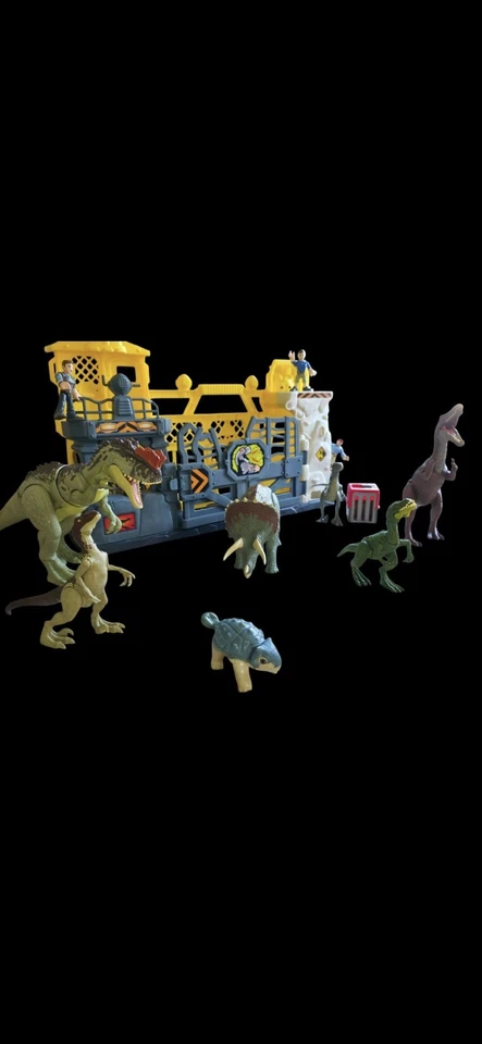 🦖 Lote MEGA Jurassic World Dominion - Dinosaurios escaneados de ADN, centro de comando, huevos +... Foto 3 de 4