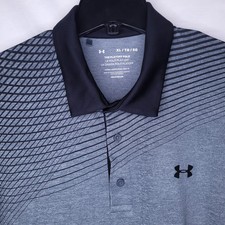 Under Armour Polo Shirt Mens XL Gray Playoff Loose Performance HeatGear