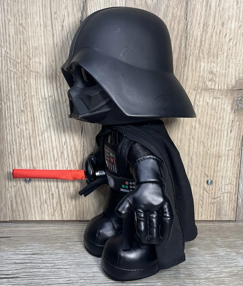 STAR WARS Darth Vader Plush (2022) Voice Manipulator Light Up Lightsaber 11" - Image 3 of 4