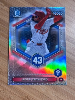 Justin Crawford 2026 Bowman - Bowman Scouts Top 100 Philadelphia #BTP-43