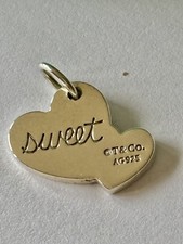 100% Original Tiffany & Co Sweet Heart Charm - Sterling Silber