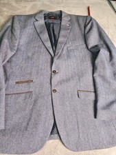 Joe Browns Herren Blazer Sakko Gr. UK 48 XL Blau Wollmischung Smart Freizeit 