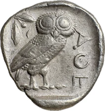Attica, Athens - c.440-404 BC - AR Tetradrachm - Athena/Owl
