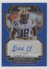 2023 Panini Prizm Draft Picks 2022 Update Blue 75/149 Damone Clark Auto 13px