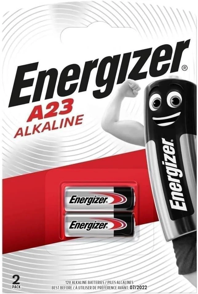 Pile alcaline miniature Energizer A23 pack de 2 - Photo 1/1