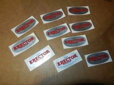 10 A C Gilbert Erector Boiler Labels, 1930's/1940's Vintage, Reproductions