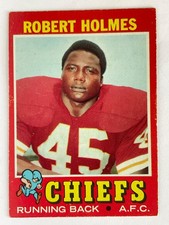 Robert Holmes 1971 Topps Rookie Football Card #254 - Kansas City Chiefs