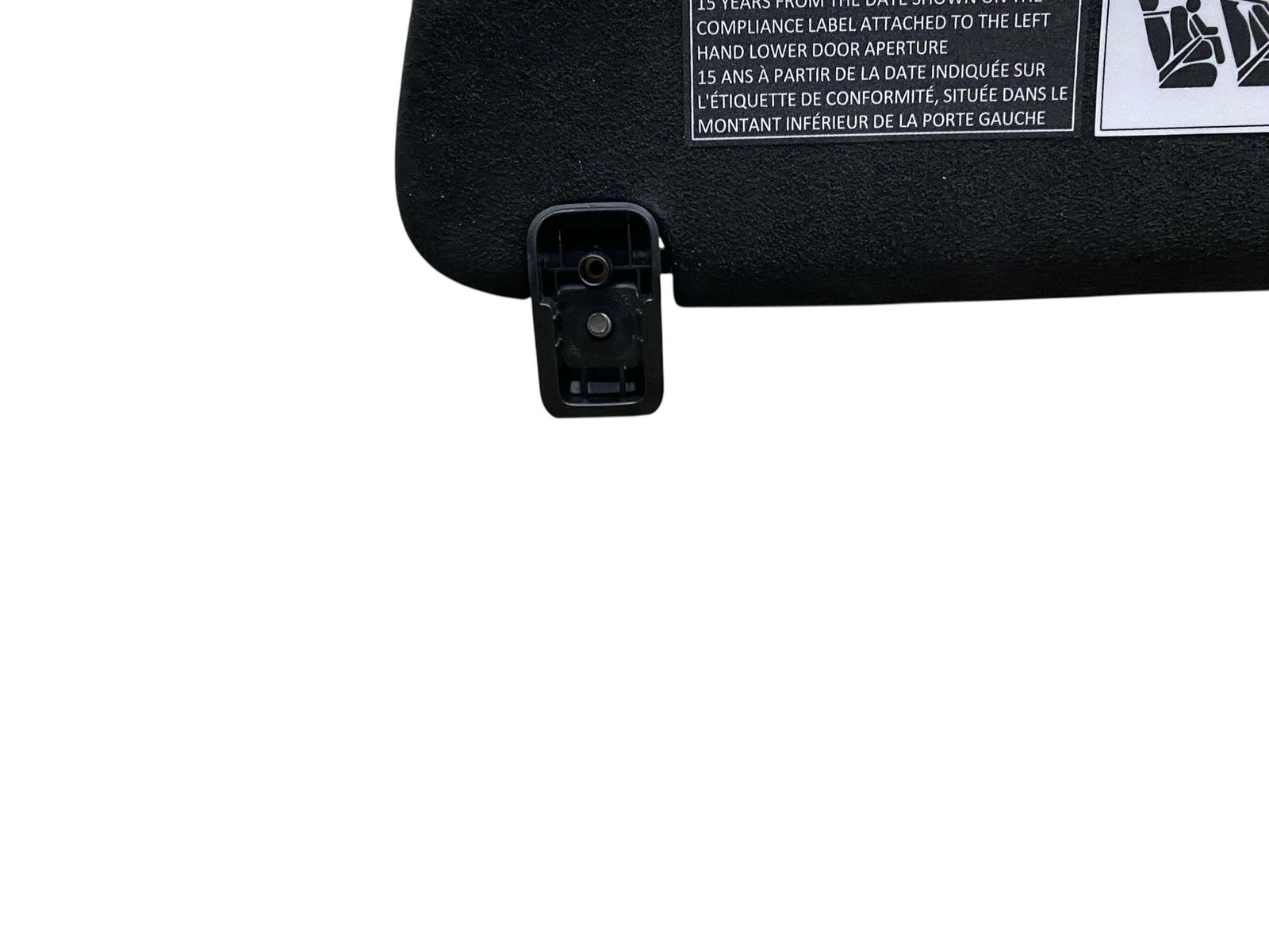 2024 MCLAREN ARTURA RH RIGHT SUN VISOR SHADE BLACK *SMALL TEARS* OEM