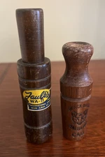 2 Vintage Duck Game Calls: Faulk's WA-11 Twice Int'l Champ & Black Duck Predator