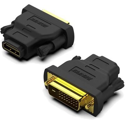 Bidirektionaler DVI-D auf HDMI Adapter, 2 Stück - Maximale Auflösung 1080p