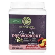 2 X Sunwarrior, Sport, Active Pre-Workout For Her, Hawaiian Vibes, 13.4 oz (380