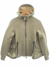 sacai Nylon Twill Docking Sweat Zip-up Hoodie size1 SCW-077 Womens