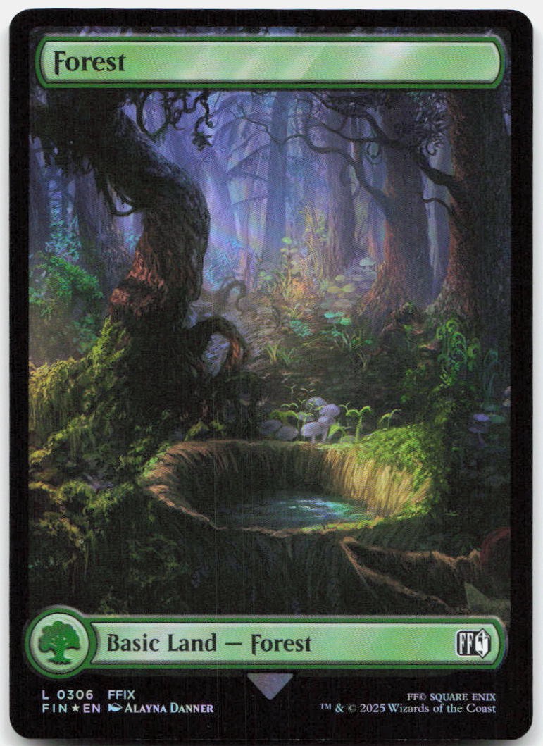 Forest (0306) 306 NM FINAL FANTASY Land Foil Magic: The Gathering Full Art