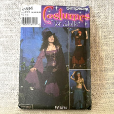 Simplicity 4484 Misses Gypsy Belly Dance Costume Pattern Size 14-20 Uncut OOP
