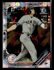 2019 Bowman Draft Sapphire Edition #BDC-82 Jake Sanford Card New York Yankees