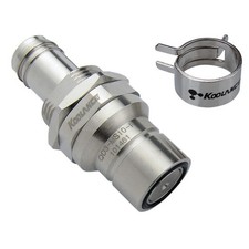 Koolance QD3-MS10-P Quick Disconnect No Spill Male Barb 10mm 3/8"