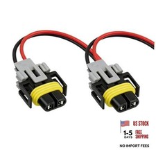 Car Fog Light Wiring Harness Kit, H8/ H9/ H11 Fog LED Lamp Socket Plug 2PCS