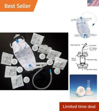 Complete 7-Day Urinary Incontinence Kit with Self-Adhering External Catheters