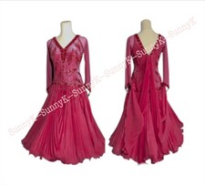 Handmade Dance Dress/Standard Ballroom Competition smooth Waltz Tango Costume