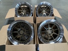 18x10.5 15 Aodhan Ds-x 5x114.3 Bronze W Machined Lip Wheels Used Set 18x10.5 15 Aodhan Ds-x 5x114.3 Bronze W Machined Lip Wheels Used Set