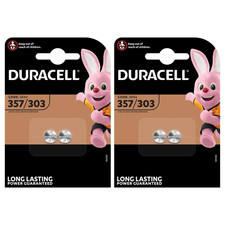 Image of Duracell 303/357 SR44W Button Cell Batteries **Long Expiry Genuine Duracell**