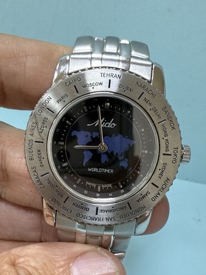 Vintage Mido Worldtimer 5200 Quartz Men Watch for sale online | eBay