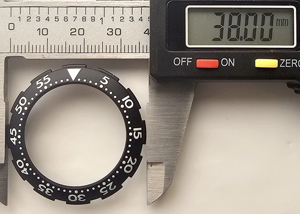 Swatch акваланга 38 мм черный ободок часы запасная часть винтажный - Изображение 4 из 4