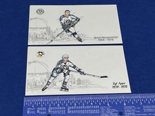 Vintage Pittsburgh Penguins Hockey Lot 2 Envelopes Syl Apps Jean Pronovost