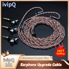 ivipQ-101 MMCX/0.78mm 2PIN QDC L-Type Modular Plugs 2.5/3.5mm/4.4mm 4 Core LITZ