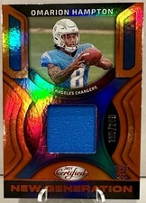 2025 CERTIFIED FOOTBALL OMARION HAMPTON RC NEW GENERATION #/249