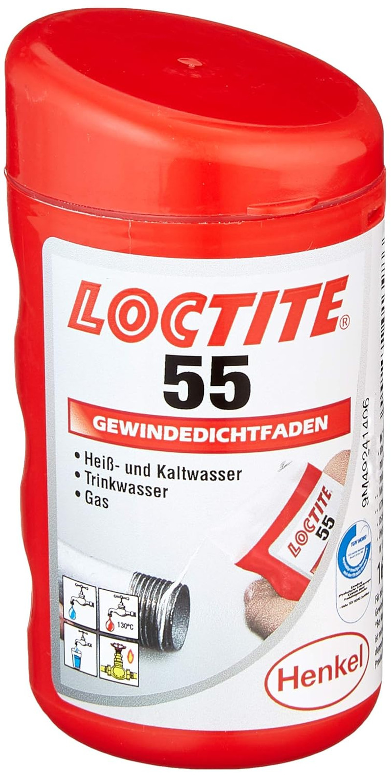 Loctite 55 Pipe Sealing Thread Cord for Water and Gas Leak Fix - Size 150M