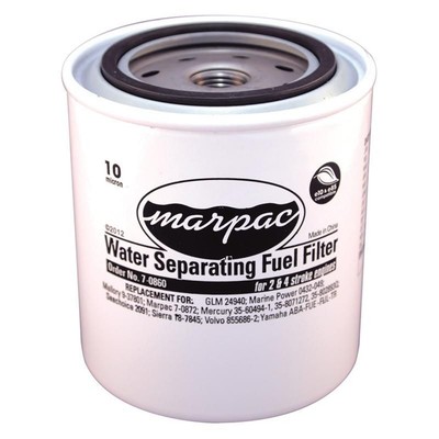 Marpac Marine Boat 10M Water Separating Fuel Filter 2 & 4-Stroke Engines 7-0860