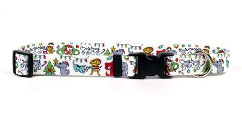 Yellow Dog Design CHRISTMAS Collar Puppy Dog Party S M L - Picture 2 of 3