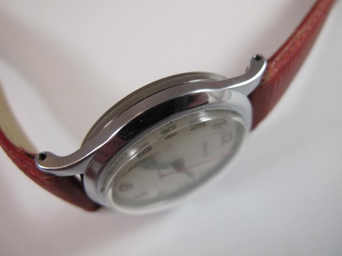 INGERSOLL US TIME MENS CHROME PLATED RED SWEEP SECONDS WRIST WATCH no reserve - Picture 6 of 10